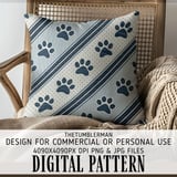 Nautical Paw Print Digital Design Size Bundle Png thumbnail 5