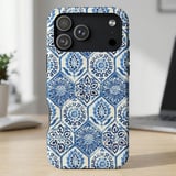 Blue Mediterranean Tile MagSafe® Phone Case thumbnail 3
