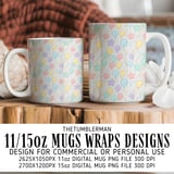 Digital Pattern, Digital Bundle, Balloon Pattern, Star Pattern, Party Pattern, Birthday Pattern, Pastel Pattern, Commercial Use Pattern thumbnail 4