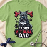 Proud Pitbull Dad Tee | Pit Bull Dad Shirt | Pittie Dad Gift | Dog Dad Shirt thumbnail 6