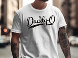 Daddy-O T-Shirt | Vintage Dad Tee | Retro Father's Day Gift for Him | Cool Grandfather Apparel | Baseball Script Shirt thumbnail 2