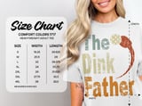 Pickleball Comfort Colors Shirt, The Dink Father, Retro Pickleball Dad Court Tee, Vintage Graphic Tee thumbnail 15