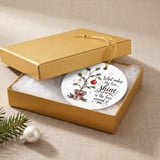 Rustic Christmas Tree Ornament, Farmhouse Holiday Keepsake with Quote, Love Around It Decor, Sentimental Family Xmas Gift Idea thumbnail 7
