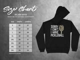 Pickleball Gildan Fleece Hoodie, Sorry I Can't, I Have Pickleball, Leopard Print Paddle Court Pullover thumbnail 12