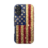 Glitter American Flag Tote Bag: Patriotic Stars and Stripes Phone Case thumbnail 11