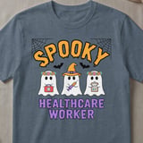 Spooky Healthcare Worker Tee thumbnail 1