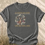 Patient Hunters Until Lunch Tee thumbnail 5