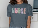 Cardiology Nurse Pastel Graphic Tee thumbnail 11