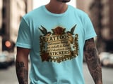 Tattoo T Shirt, National Tattoo Day Tee, Funny Adulting Gift, Bird and Rose Design, Tattoo Art Shirt, T Shirt for Sticker Lovers thumbnail 4