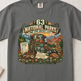63 National Parks Bucket List Tee thumbnail 4