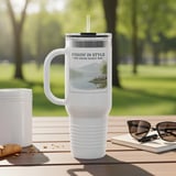 Fishing Waggy Tumbler, Grand Wagoneer Gift, Lake Tumbler, Outdoor Adventure, Car Lover Gift, Wagoneer Decor thumbnail 3