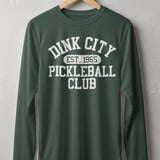 Pickleball Sport-Tek Long Sleeve Tee, Dink City Est. 1965 Pickleball Club, Sun Shield Shirt thumbnail 7