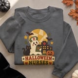 Halloween Nurse Night Shift Boo Crew Tee or Sweatshirt thumbnail 14