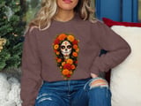 Floral Sugar Skull Catrina Tee or Sweatshirt thumbnail 12