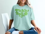 Pickleball Comfort Colors Shirt, Pickle Ball Retro Groovy Style, Vintage Graphic Tee for Players thumbnail 12