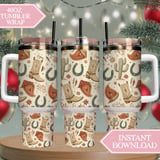 Rustic Wanderer Seamless Digital Pattern Size Bundle Png thumbnail 8