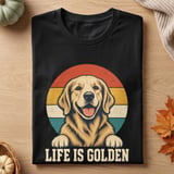 Life Is Golden Retriever Tee thumbnail 1