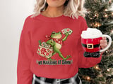 We Mahjong At Dawn Sweatshirt Cute Frog Tote Bag, Mahjong Player Gift Graphic Crewneck, Funny Mahjong Lover Shirt, Asian Board Game Apparel thumbnail 16