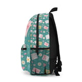Cute Stationery Pattern Backpack, Kawaii Aesthetic Spiral Notebook, Accessory Pouch, Back to School Gift for Her thumbnail 8