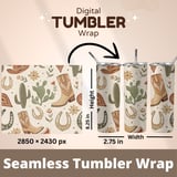 Vintage Western Desert Digital Pattern Size Bundle Png thumbnail 7