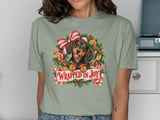 Wrapped In Joy Dachshund Christmas Tee thumbnail 3