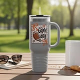 Game Day Tumbler, Football Season, Sports Lover Gift, Tailgate Party, Gift for Athlete, Number One Fan, Stars and Bows Design thumbnail 6