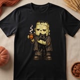 Spooky Monster Coffee Cat Tee thumbnail 5