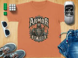 Armor Of God Youth T-Shirt, Ephesians 6:11 Scripture Faith Christian Vintage Distressed Religious Graphic Tee Mens Gift thumbnail 9