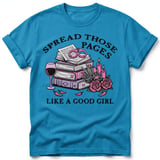 Spread Those Pages Like A Good Girl Tee thumbnail 4
