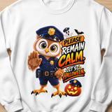 Halloween Officer Hoot the Owl Sweatshirt thumbnail 2