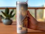 Christmas Nativity 20oz Tumbler Wrap: Winter Scene, Santa Claus, Religious Design thumbnail 3