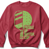 Pickleball Gildan Crewneck Sweatshirt, Paddle Up Butter, Cup, Court Warm Up thumbnail 5