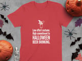 Low Effort Halloween Beer Drinking Tee thumbnail 2