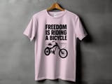 Freedom Is Riding a Bicycle | Chopper Cruiser T-Shirt thumbnail 11