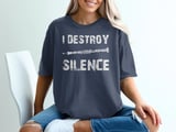 I Destroy Silence Oboe Graphic Tee thumbnail 4