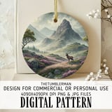 Ethereal Highland Stag Digital Size Bundle Png thumbnail 3
