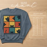 Retro Peeking Cats T-Shirt, Vintage Cat Lover Sweatshirt, Cute Kitty Tee, Funny Cat Mom Gift Shirt for Pet Owners thumbnail 14