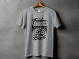 Freedom Is Riding a Bicycle | Road Bike T-Shirt thumbnail 3