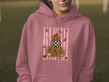 Trendy Fall Pumpkin Stack Sweatshirt, Distressed Leopard Print Checkerboard Hoodie, Cute Autumn T-Shirt Gift thumbnail 13