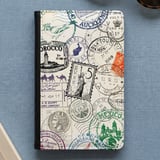 Vintage Travel Stamps Passport Cover thumbnail 1