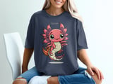 Cancer Zodiac Axolotl Graphic Tee thumbnail 4