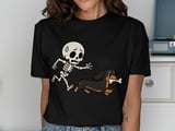 Skeleton Dachshund Chase Tee thumbnail 1