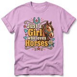 Just a Girl Who Loves Horses Tee thumbnail 6
