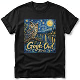 Gogh Owl ~ Comfort Colors Premium Tee thumbnail 1
