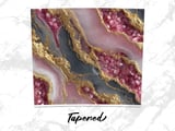 20 oz Geode Tumbler Wrap Sublimation Design, Pink Gold Crystal, Straight and Tapered Wrap png, Digital Download, Tumbler Design thumbnail 4