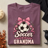 Soccer Grandma Bow Tee or Sweatshirt thumbnail 8