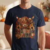 Howdy Fall Highland Cow Tee thumbnail 4