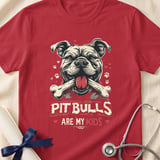 Pitbulls Are My Kids Tee | Pit Bull Mom Shirt | Pittie Lover Gift | Dog Mom Apparel thumbnail 14