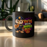 You've Been Warned Boo Police Owl Mug thumbnail 10