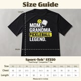 Pickleball Sport-Tek Performance Tee, Mom Grandma Pickleball Legend Graphic, Dinkeries Active Open Play Court Apparel thumbnail 11